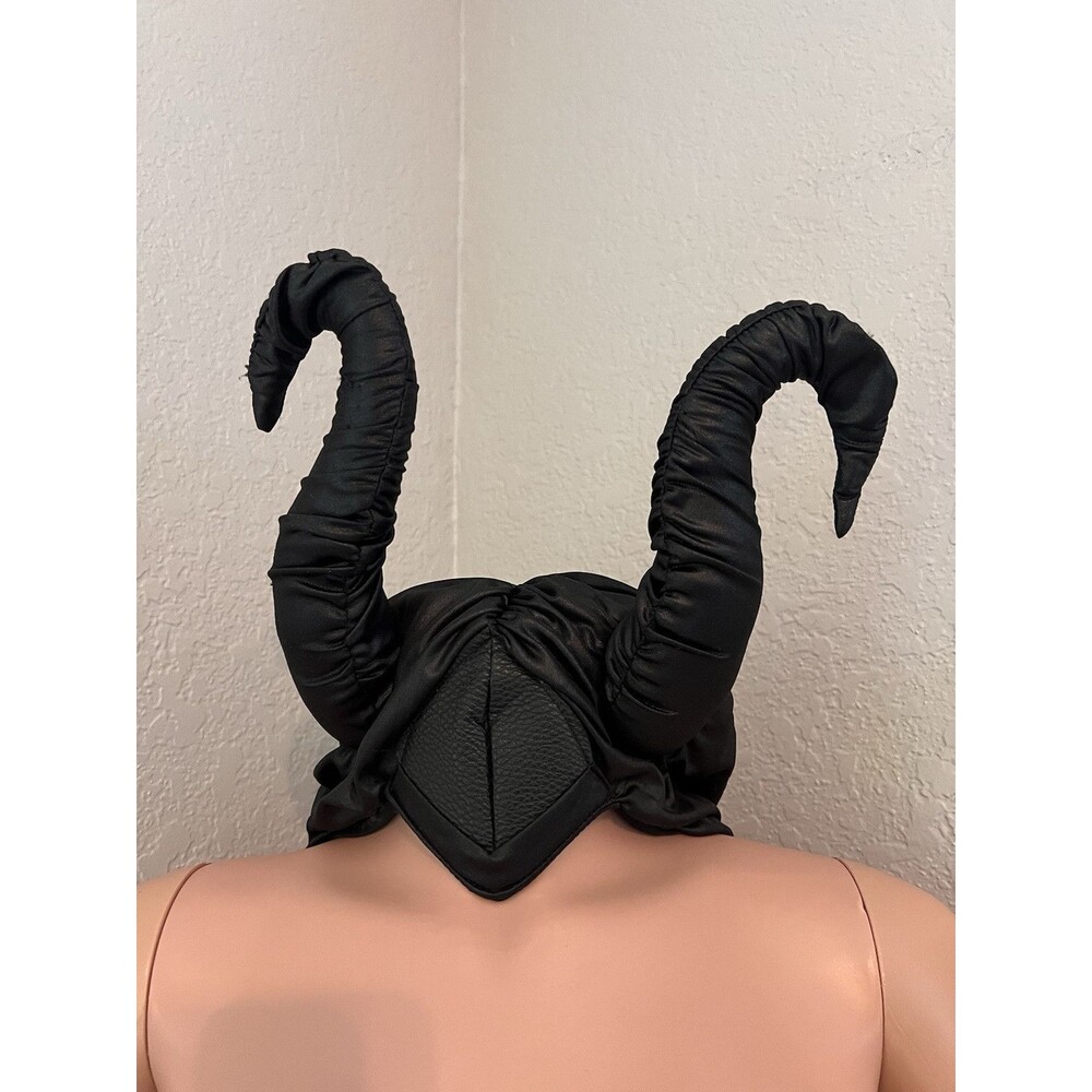 Maleficent HEADPIECE Halloween BLACK Hat Horns Evil Headpiece Disney Cosplay